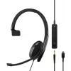 Headset com fios on-ear Sennheiser ADAPT 100 com microfone com cancelamento de ruído, USB-A, preto