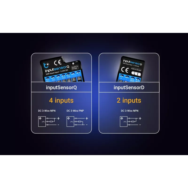 Módulo sensor digital Wi-Fi de 2 entradas Blebox inputSensorD