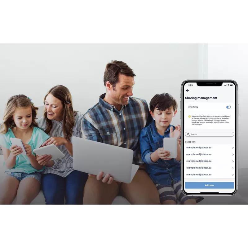 Módulo Wi-Fi de 4 entradas BLEBOX inputSensorQ