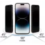 iLike Samsung Galaxy S23 Ultra protetor de ecrã em vidro temperado de privacidade preto