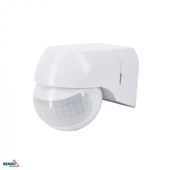 Detetor de movimento PIR BEMKO 800W 180° branco