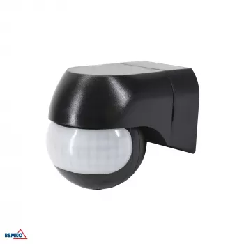 Sensor de movimento PIR BEMKO 800W 180° preto