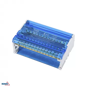 Bloco de distribuição SCHELINGER 60 terminais 4x15 (11x5,3mm + 2x7,5mm + 2x9,1mm)