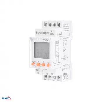 Temporizador astronómico SCHELINGER canal único 24-264V AC/DC