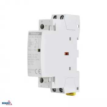 Contator modular SCHELINGER SC101 1P 25A 1NO+1NC 230V AC