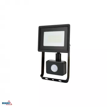 Projetor LED SMD KAFLER KASTEL 20W 4000K 1640lm IP65 preto com sensor PIR