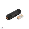 BEMKO Conector de cabo IP68 de 3 polos, ligação rápida, preto