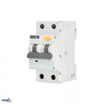 SCHELINGER RCBO 2P B 25A 30mA Tipo AC Interruptor diferencial com proteção contra sobreintensidade