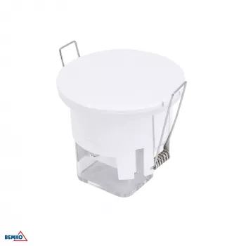 BEMKO Detetor de movimento por micro-ondas 360° IP54 para embutir branco
