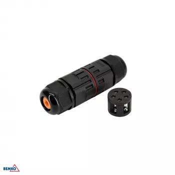 BEMKO Conector de cabo hermético IP68 de 5 polos