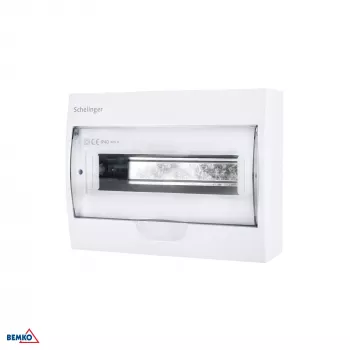 SCHELINGER Quadro de distribuição de sobrepor IP40 12N+12PE 12 módulos 1 fila
