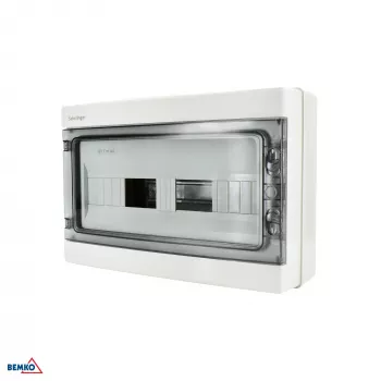 SCHELINGER A80-RHN-IP65-NPE-18P Quadro de distribuição de sobrepor IP65 18N+18PE 1x18P cinzento
