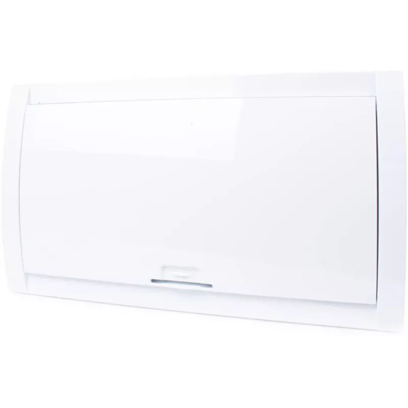 Quadro de distribuição encastrado ADELID RM-PT-18P 18 módulos 2x9 porta de vidro fumado transparente