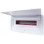 Quadro de distribuição encastrado ADELID RM-PT-18P 18 módulos 2x9 porta de vidro fumado transparente