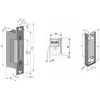 Fechadura elétrica simétrica reversível SCOT ES-S12DC-R PROFI