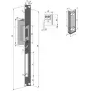 Fechadura elétrica simétrica reversível SCOT ES-S12DC-RS PROFI com sinalização, 12V DC