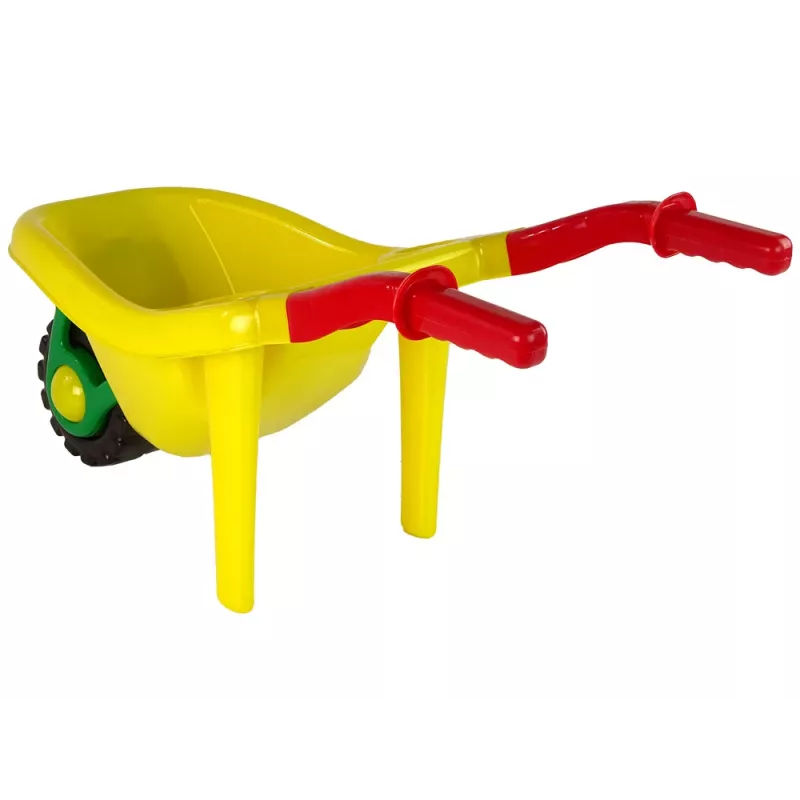 HEMAR carrinho de mão de jardim grande colorido amarelo 100L 150kg