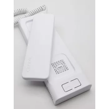 Cyfral Baltic D branco telefone de intercomunicador áudio digital de 2 fios