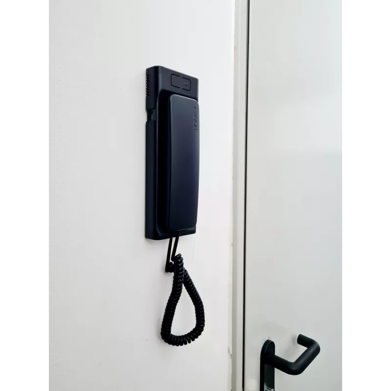 CYFRAL Baltic 5P preto telefone de intercomunicador áudio de 4,5,6 fios