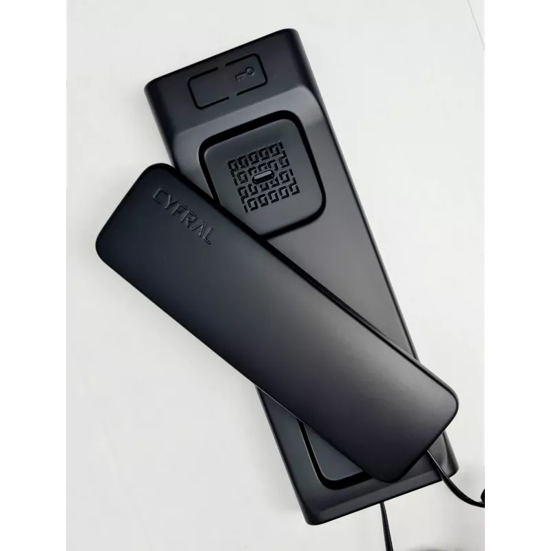 CYFRAL Baltic 5P preto telefone de intercomunicador áudio de 4,5,6 fios