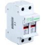 VCX Pro base de fusível 2 polos 32A 400V AC 10x38mm calha DIN