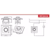 VCX WESA LC 36A Dimmer rotativo LED 200/600W branco