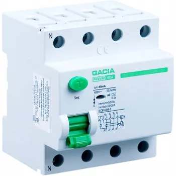 GACIA PR8NM 4P 63A 30mA Tipo A Interruptor diferencial (RCD) 4 polos 63A 30mA