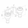 PSG 60.022 Arco de guia superior para portões de correr 42mm (2 rolos)
