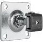 PSG 61.019 Dobradiça de soldar ajustável com placa de montagem 100x100x4mm - rosca M20