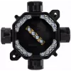 PAWBOL A.0035C Caixa hermética de sobrepor PG16, IP67 (5x4mm²), preto
