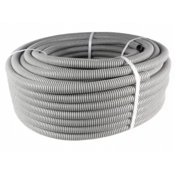 PAWBOL Tubo ondulado PVC 50m, 320N, diâmetro exterior 20mm / diâmetro interior 14mm, cinzento 6161A-50P