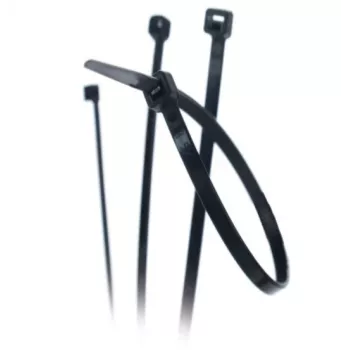 TRYTYT CV-370STW Abraçadeiras de cabos pretas resistentes aos UV 370x4,8 mm (100 unid.)