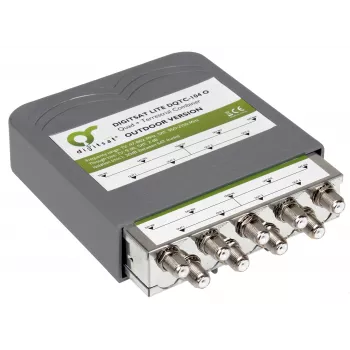 AXING SUMATOR DIGISAT QUAD+TV DQTC-104 Multiswitch 8 entradas de satélite 1 entrada terrestre 4 saídas de participante