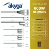 Fonte de alimentação ATX Akyga Ultimate AK-U4-600 600 W, 80 PLUS Bronze, PFC ativo, ventoinha de 120 mm