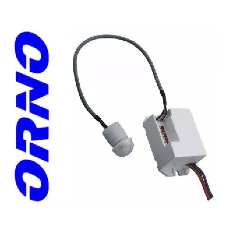 Detetor de movimento PIR miniatura ORNO OR-CR-211, 230V, 120°, 6m, IP20, branco