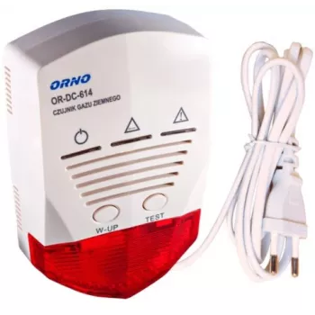 Detetor de gás natural (metano, GNC, GNL) ORNO OR-DC-614 230V