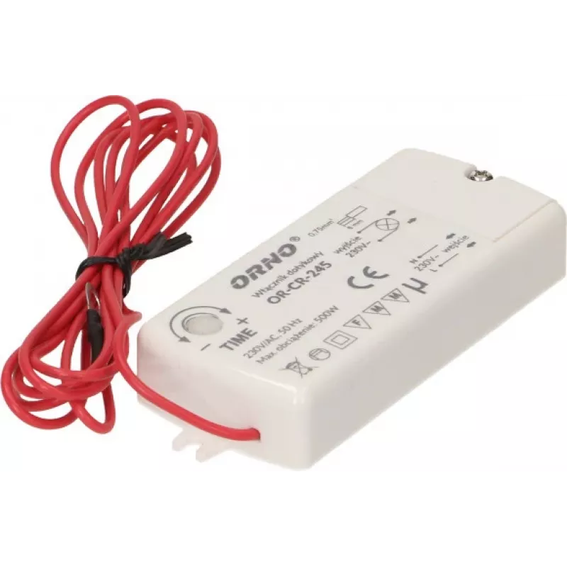 Interruptor de proximidade indutivo sem contacto para iluminação LED ORNO OR-CR-245, preto