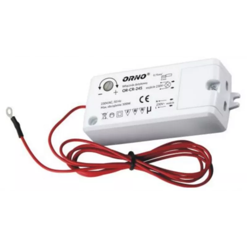 Interruptor de proximidade indutivo sem contacto para iluminação LED ORNO OR-CR-245, preto