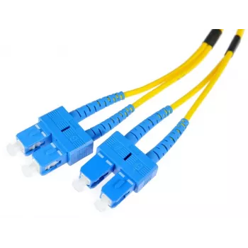 Cabo de fibra ótica patch cord monomodo duplex SC/UPC a SC/UPC 2m OPTIX