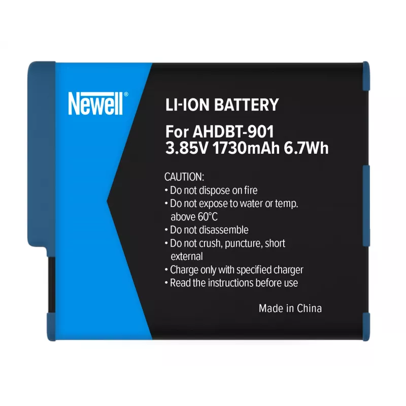 Bateria de substituição Newell AHDBT-901 para GoPro 9 / 10 / 11 / 12
