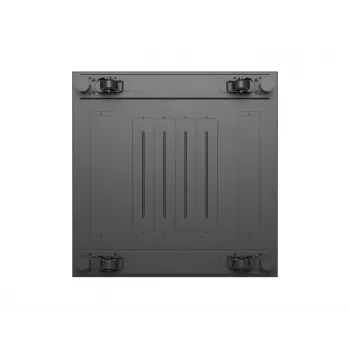 Lanberg Armário de chão 19 polegadas 18U 600x600 Preto com porta de vidro (Flat Pack)
