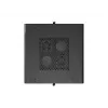 Lanberg Armário de chão 19 polegadas 18U 600x600 Preto com porta de vidro (Flat Pack)