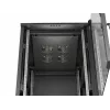 LANBERG Armário rack de servidor de chão 18U 19 polegadas 600x800mm Preto com porta de vidro temperado (Flat Pack)