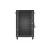 LANBERG Armário rack de servidor de chão 18U 19 polegadas 600x800mm Preto com porta de vidro temperado (Flat Pack)