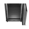 LANBERG Armário rack de chão 19 polegadas 27U 600x1000mm Preto com porta perfurada (Flat Pack)