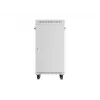 LANBERG Caixa de chão 19 polegadas 22U 600x600 mm Cinzento com porta de vidro temperado e ecrã LCD (Flat Pack)