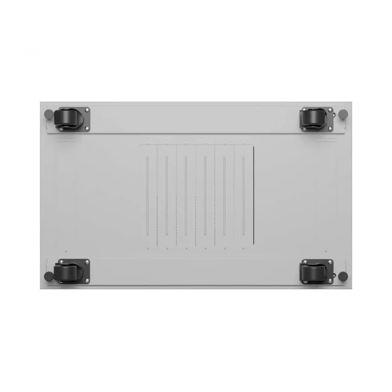 LANBERG Armário de chão 19 polegadas 42U 600x1000 mm Cinzento, porta de vidro temperado, ecrã LCD, Flat Pack