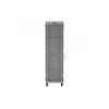 LANBERG Armário de chão 19 polegadas 42U 600x1000 mm Cinzento, porta de vidro temperado, ecrã LCD, Flat Pack