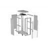 LANBERG Armário de chão 19 polegadas 42U 600x1000 mm Cinzento, porta de vidro temperado, ecrã LCD, Flat Pack