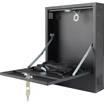 Pulsar AWO528 Caixa para DVR, aço, preto, montagem na parede